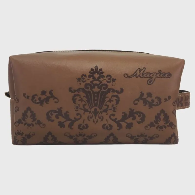 Necessaire Casual Feminina Arabescos Marrom, Magicc