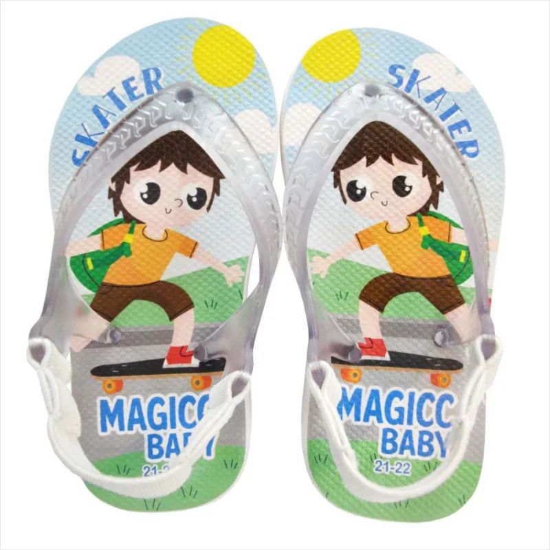 Chinelo Menino Bebê Sandália Skate Magicc Baby Chinelo Bebê Sandália Menino Skate Magicc Baby