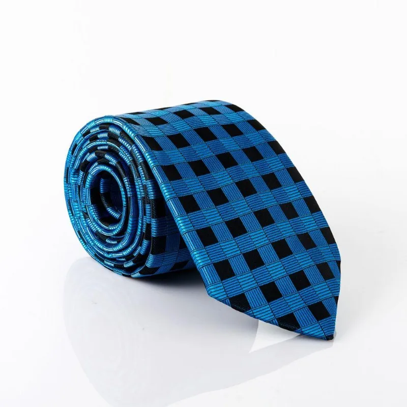 Gravata Isla Galerias Jacquard Cor Azul Royal