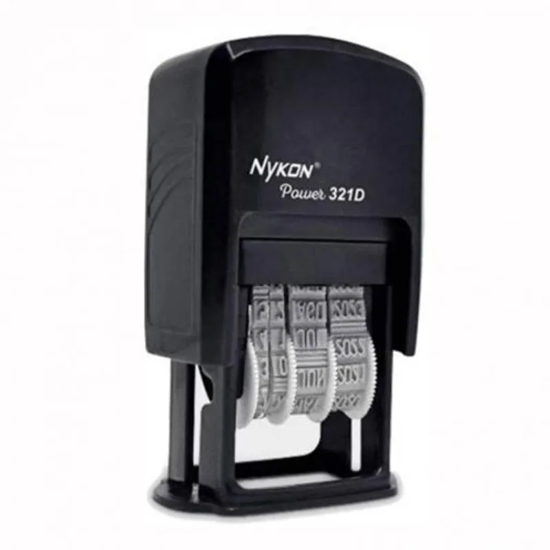 Carimbo Datador Automático N312d Num3.8 Tinta Preta - Nykon