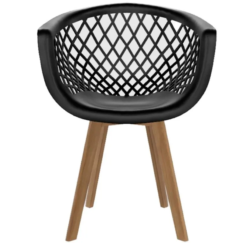 Conjunto de Cadeiras 2 Unidades Seat&Co Web Preto Wood