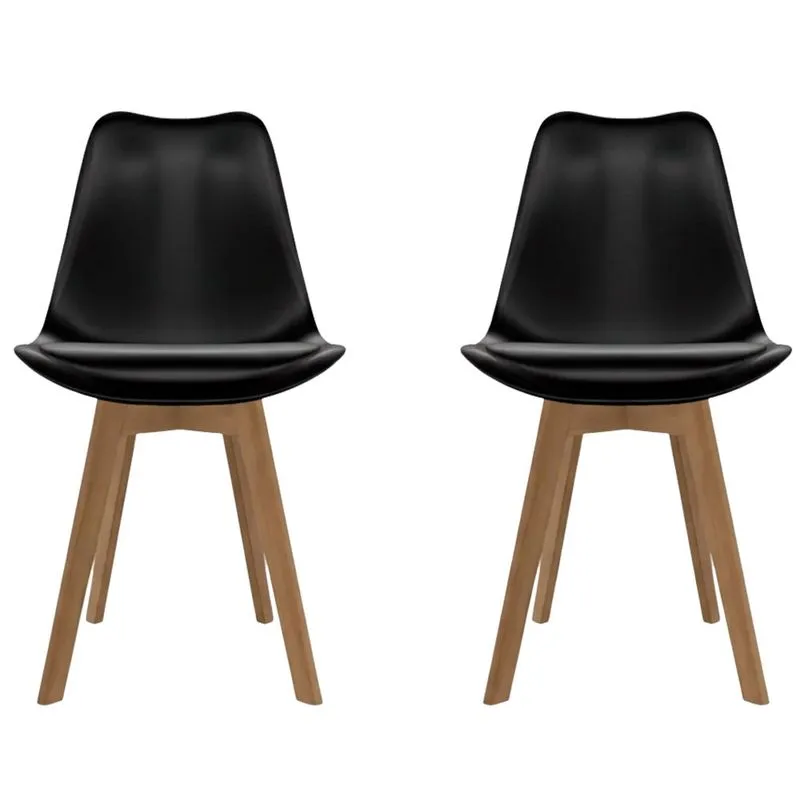Conjunto de Cadeiras 2 Unidades Seat&Co Saarinen Preto