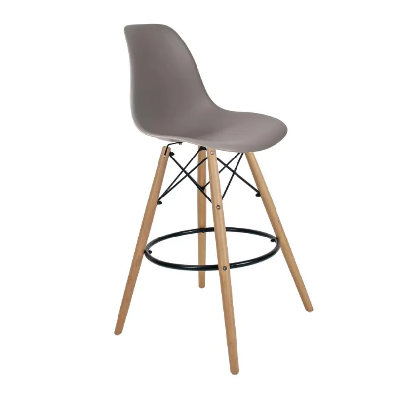 Banqueta Eames PP Empório Tiffany Cinza