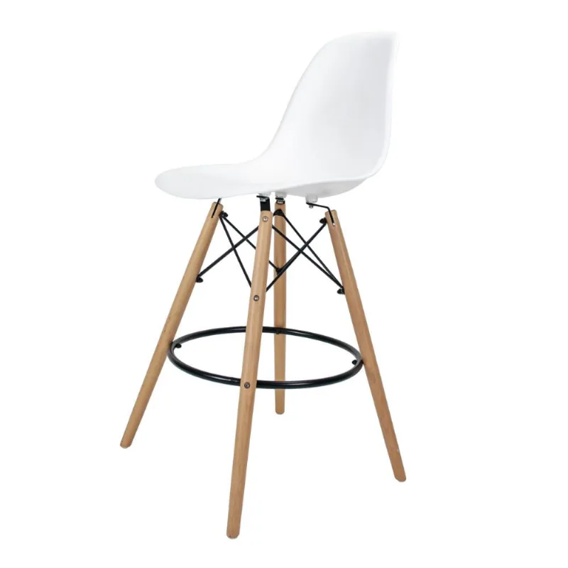 Banqueta Eames PP Empório Tiffany Branca