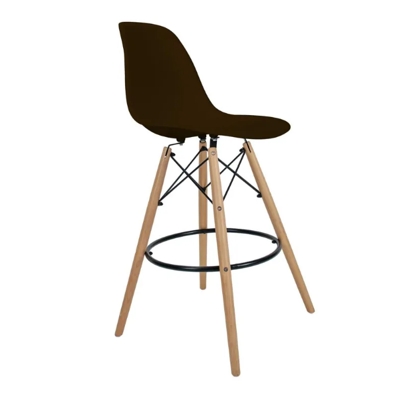 Banqueta Eames Empório Tiffany Marrom