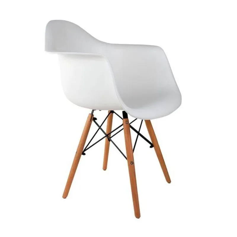 Cadeira Serbin ARM DSW Madeira PP Branco (MP)