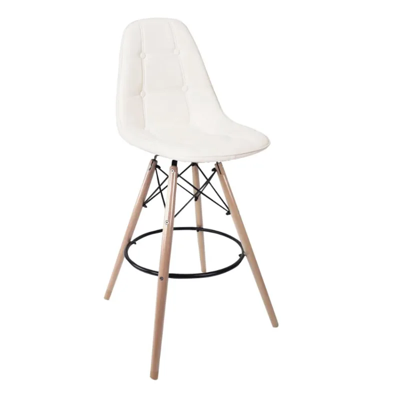 Banqueta Eames Botonê Empório Tiffany Branca