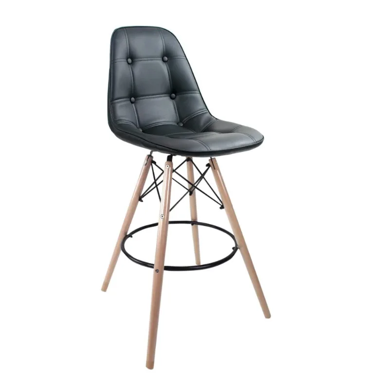 Banqueta Eames Botonê Empório Tiffany Preto