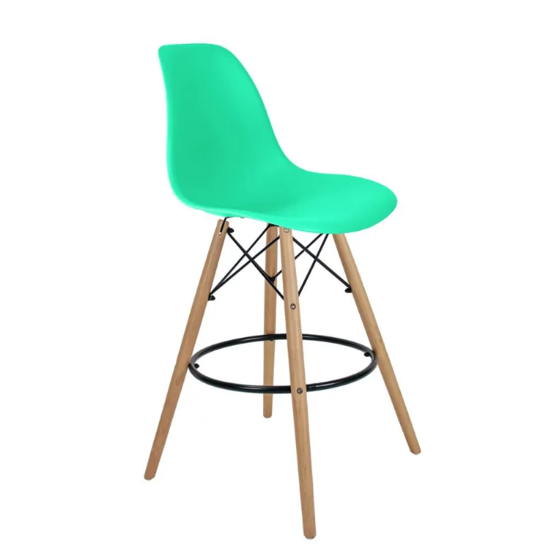 Banqueta Eames PP Empório Tiffany Verde Tiffany