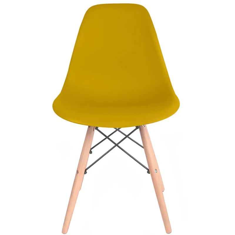 Conjunto Cadeiras 2 Peças Seat&Co Eames DSW Cor Amarelo