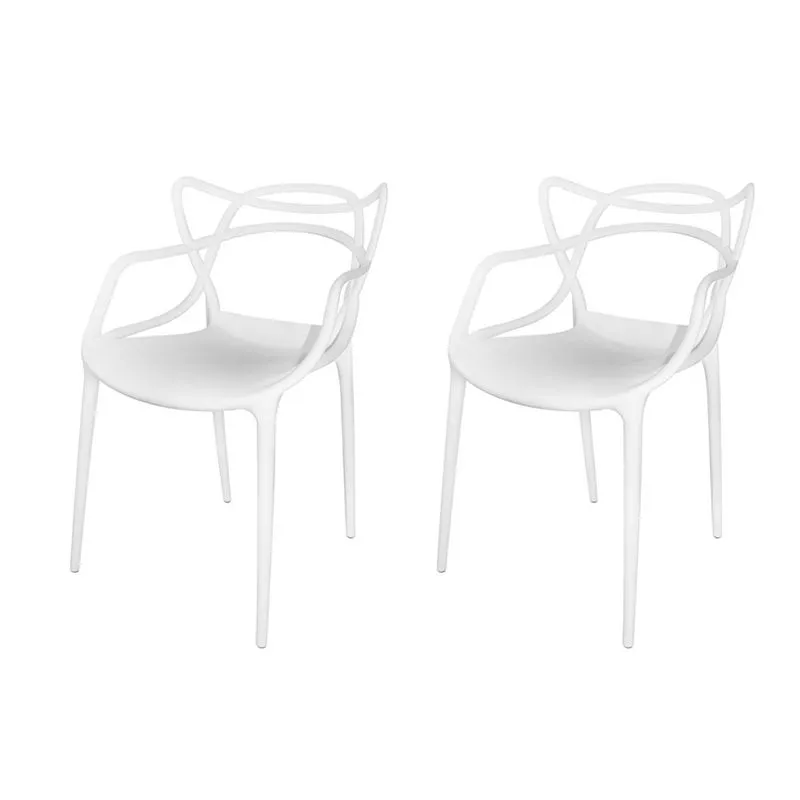 Conjunto de Cadeiras 2 Unidades Seat&Co Berrini Branco