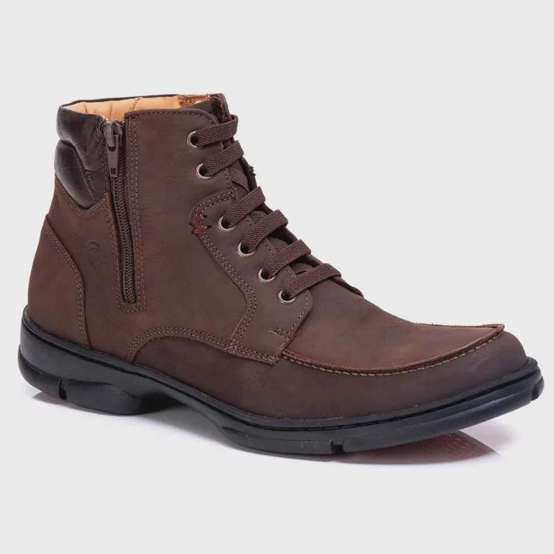 Bota anatomic gel 7892 floater c/medio - brown masculino