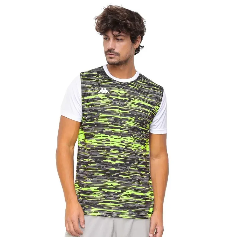 Camiseta Kappa Jenner 2.0 Masculina GG / Branco e Verde