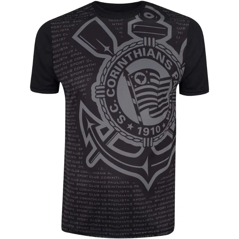 Camiseta do Corinthians Masculina XPS Sports Max Logo Preto G