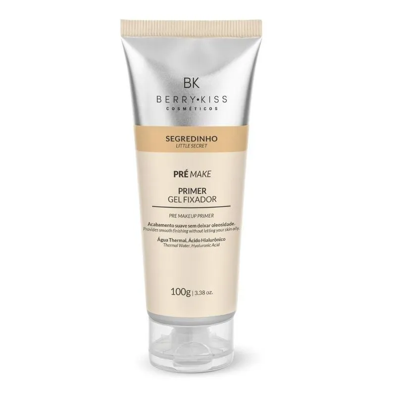 Gel Facial Fixador De Maquiagem Primer Segredinho Berry Kiss
