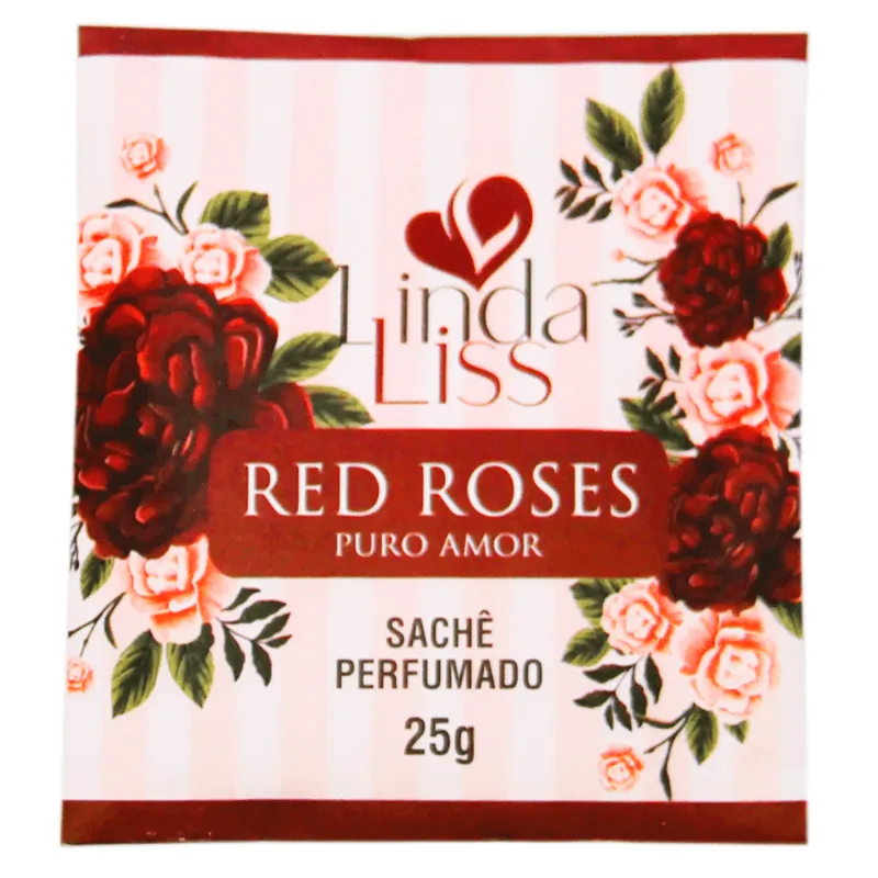 SACHE AROMATIZANTE 25G LINDA LISS RED ROSES ÚNICA