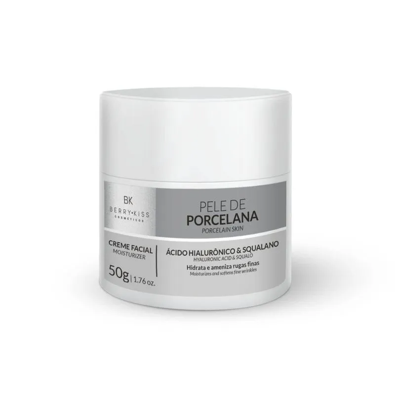 Creme Facial Pele Anti Rugas Ácido Hialurônico Squalano 50G