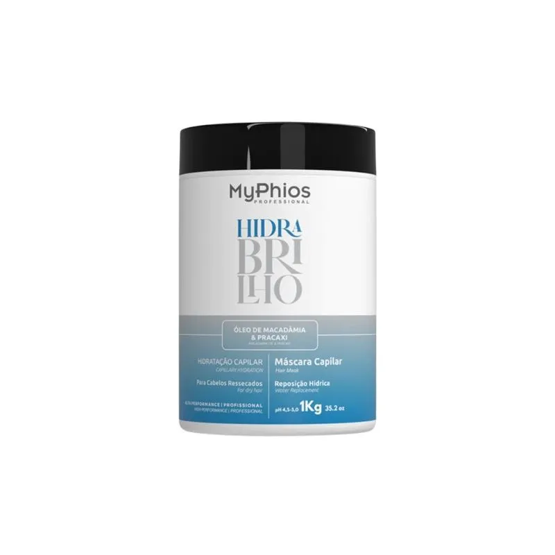 MyPhios - Hidra Brilho Máscara Hidratação Capilar - 1L
