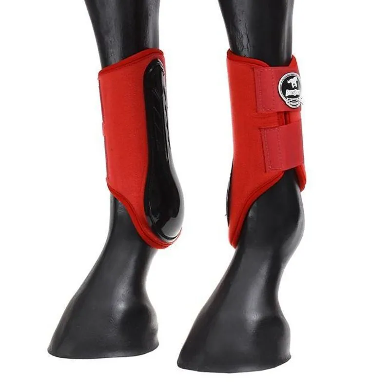 Caneleira Boots Horse Vermelho Neoprene 24cm X 10cm