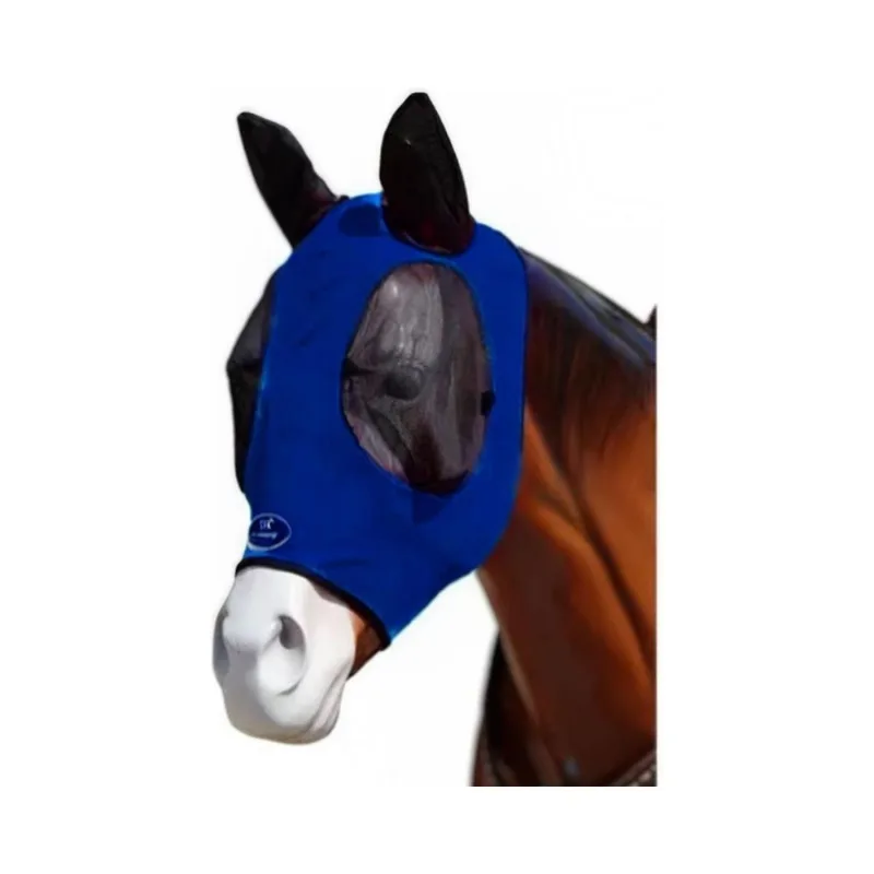 Máscara De Proteção Para Cavalos - Azul Marinho - Lycra
