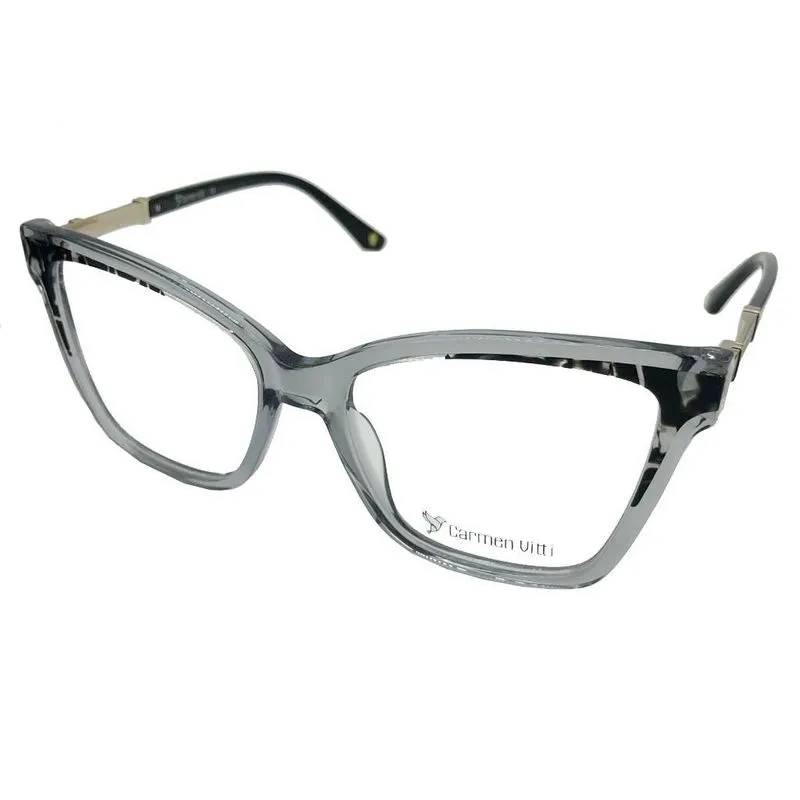 Armação Óculos Carmen Vitti Transparente 54mm Cv0166 C1