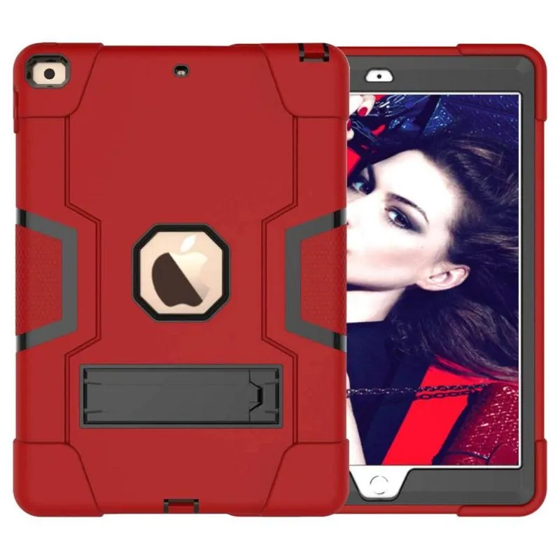 Capa Anti-shock Resistente Ipad 7geração 10.2 Vermelho/preto