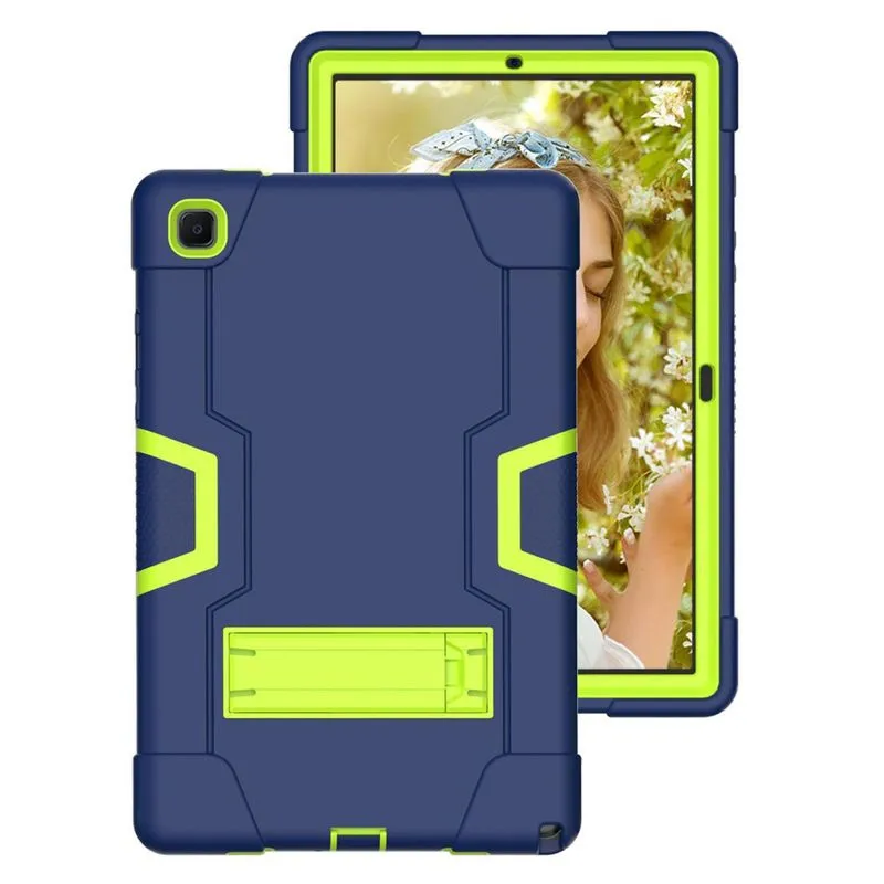 Capa Anti-shock Tablet Samsung Galaxy + Película Verde/azul