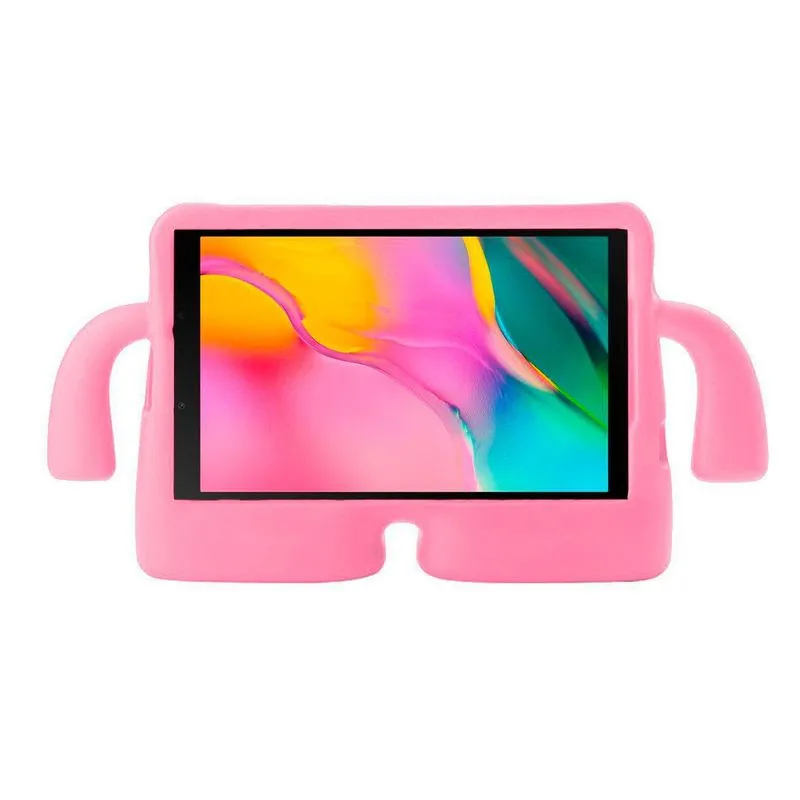 Capa Boneco Infantil Tablet Samsung Galaxy A7 Rosa Salmão