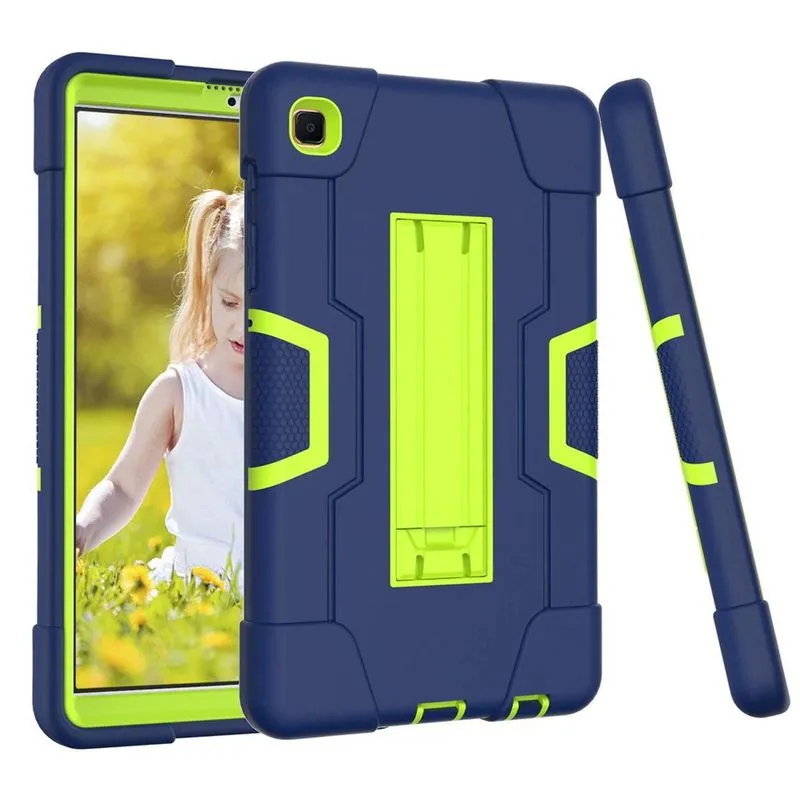 Capa Anti-shock Tab A 7 Lite 8.7 2021 Azul Escuro/verde