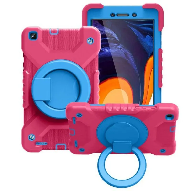 Capa Anti-shock Tab A 7 Lite 8.7 Rosa/azul