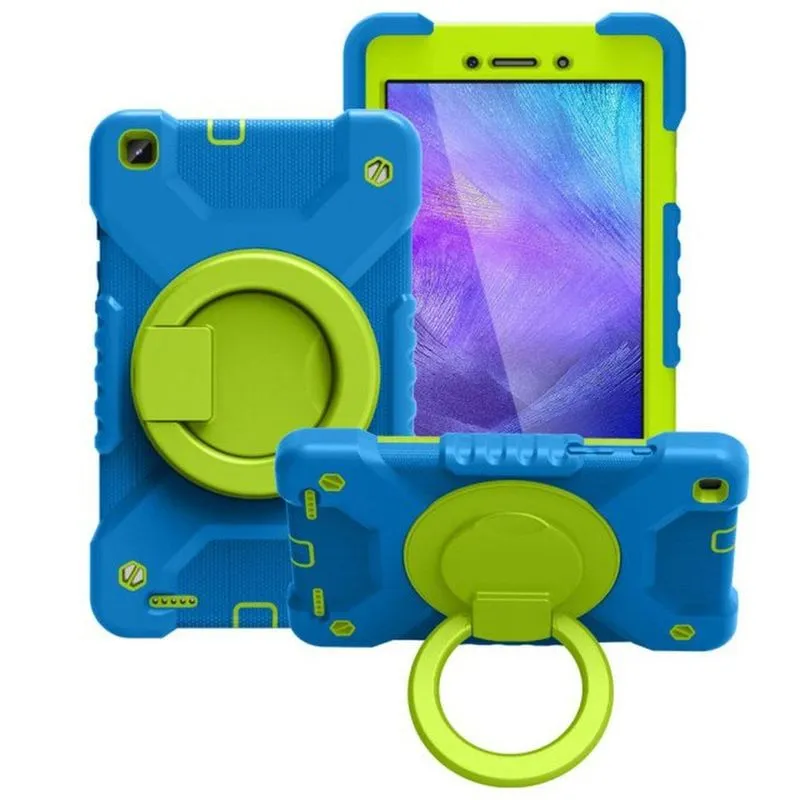Capa Anti-Shock Tab A 7 Lite 8.7 Azul/Verde + Película