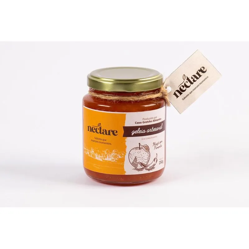 Geleia Artesanal Nectare Maçã Com Pimenta 250g