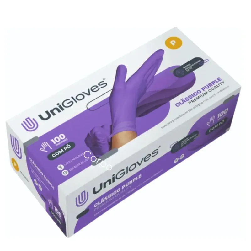 LUVA UNIGLOVES CLASSICO PURPLE PREMIUM QUALITY PEQUENO