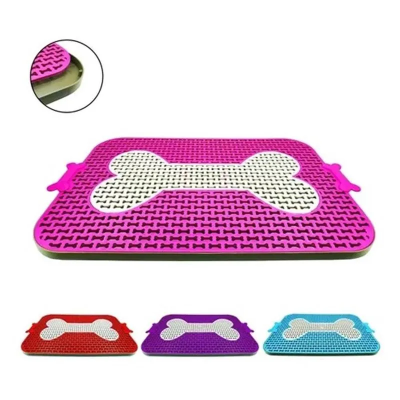 Sanitário Higiênico Pet Canino Tapete Xixi Rosa Dog 65x40x2cm +BRINDE 01 PIPI DOG WAY 20ML