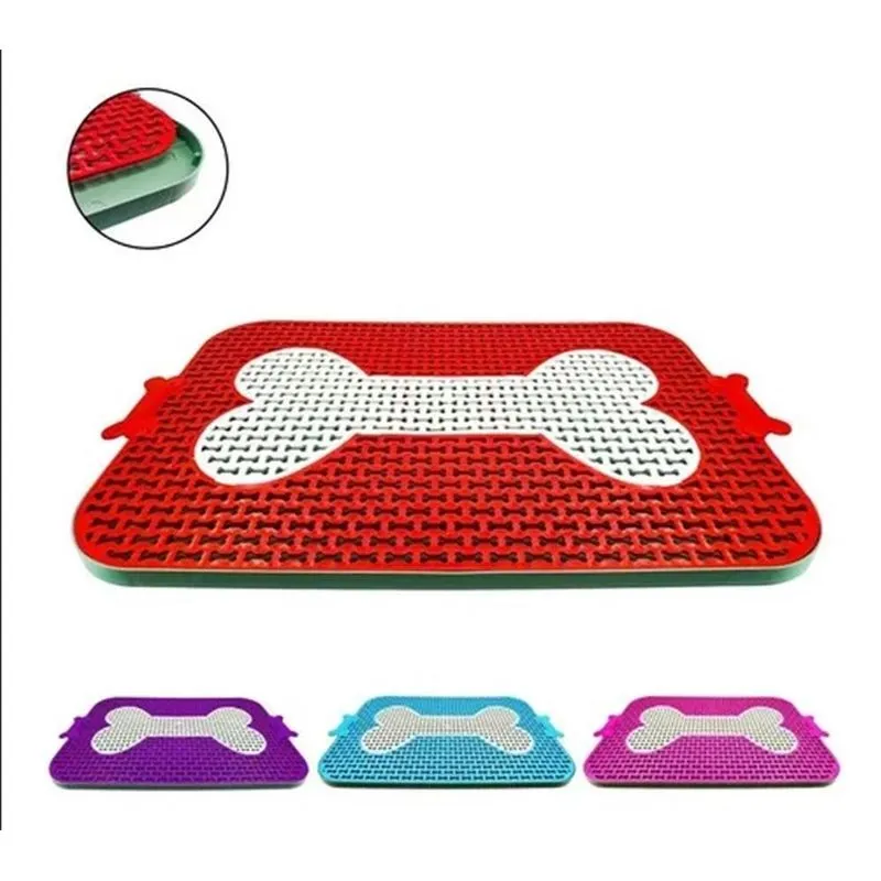 Sanitário Higiênico Pet Canino Tapete Xixi Vermelho Dog 65x40x2cm +BRINDE 01 PIPI DOG WAY 20ML