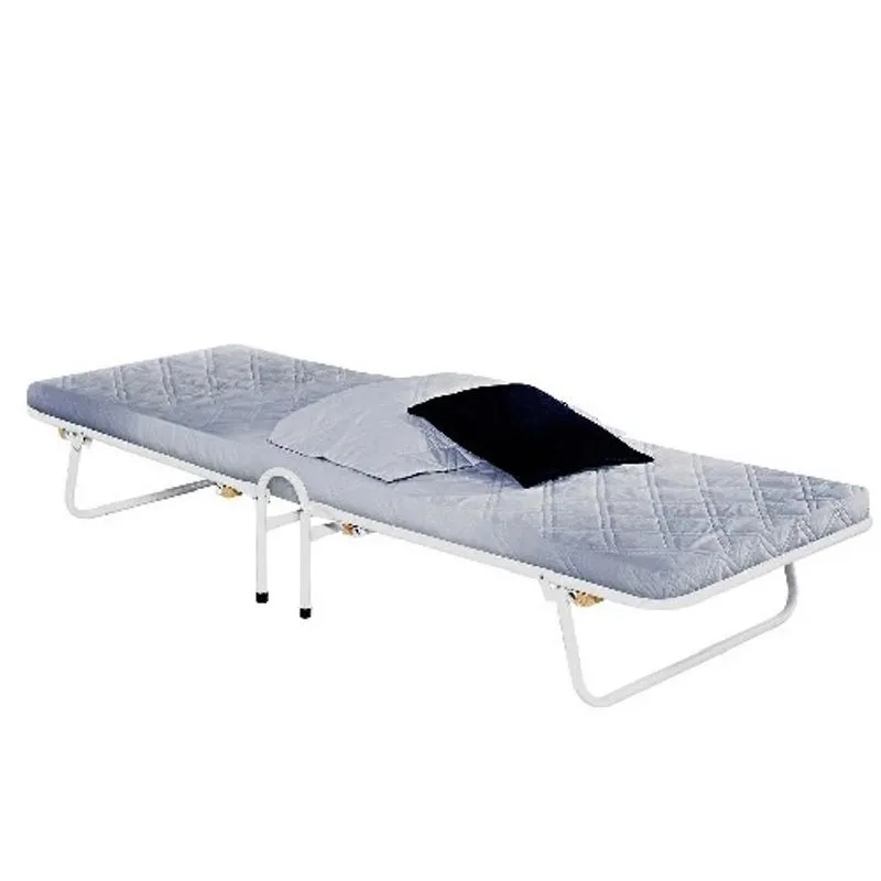 Cama Dobrável Camping com Colchonete Branco - Vitamov