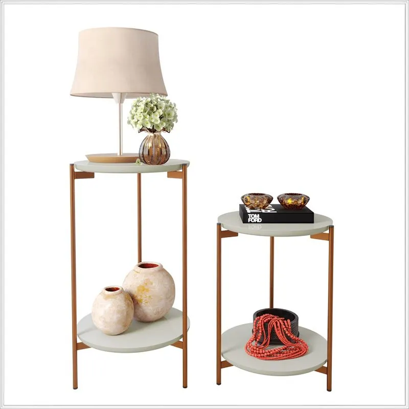Conjunto de Mesas Decorativas Lunis - Ofertamo - Off White