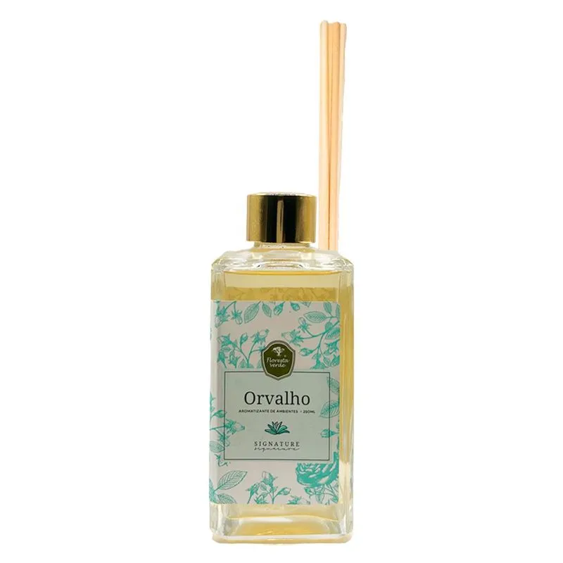 Difusor Vidro Orvalho 250ml - Floresta Verde