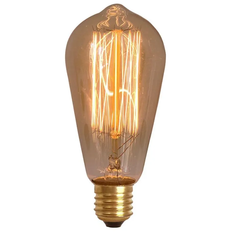 Lampada Vintage Resistencia Carbono St64 40w 220v