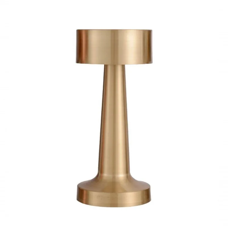Luminária de Mesa NOX Dimerizável por Toque Led 3W 3000K Dourado Bivolt GMH Trade