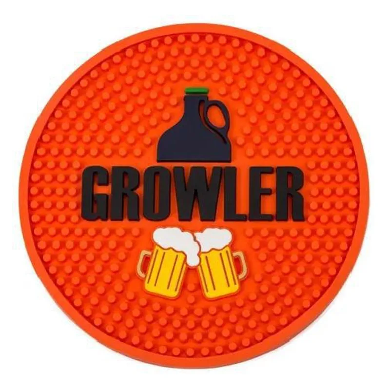 Porta Copos Balde De Gelo Bar Mat Growler Laranja