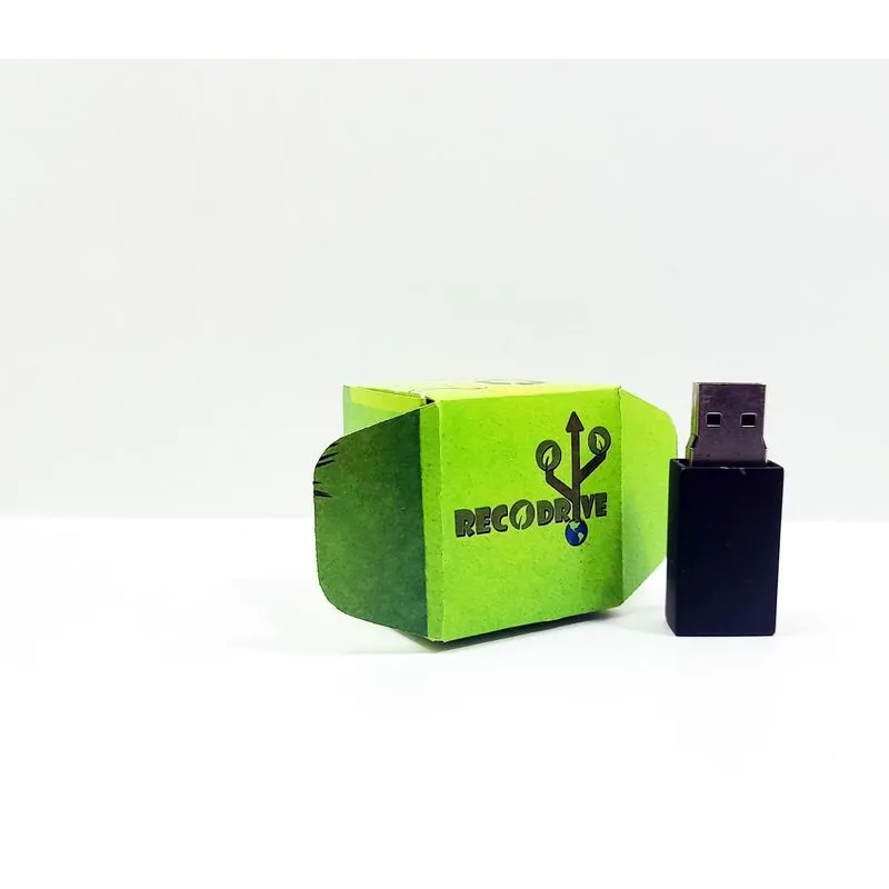 Pen Drive Ecológico Fit Colors Black 8 Gb - Linha Recodrive