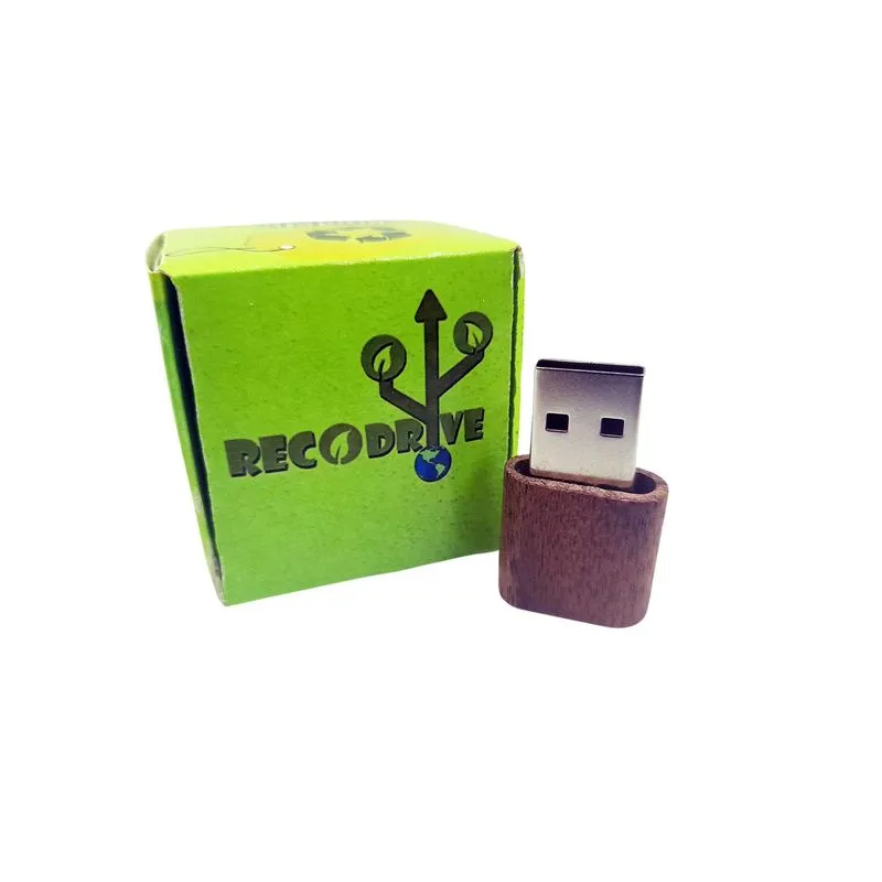 Pendrive Ecológico Fit Slim Dark De 8 Gb - Linha Recodrive