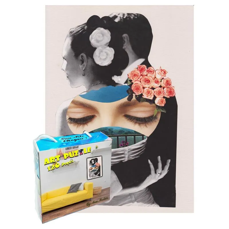 Quebra-cabeça Collage 120 Peças - Os Noivos - By Ana Muller