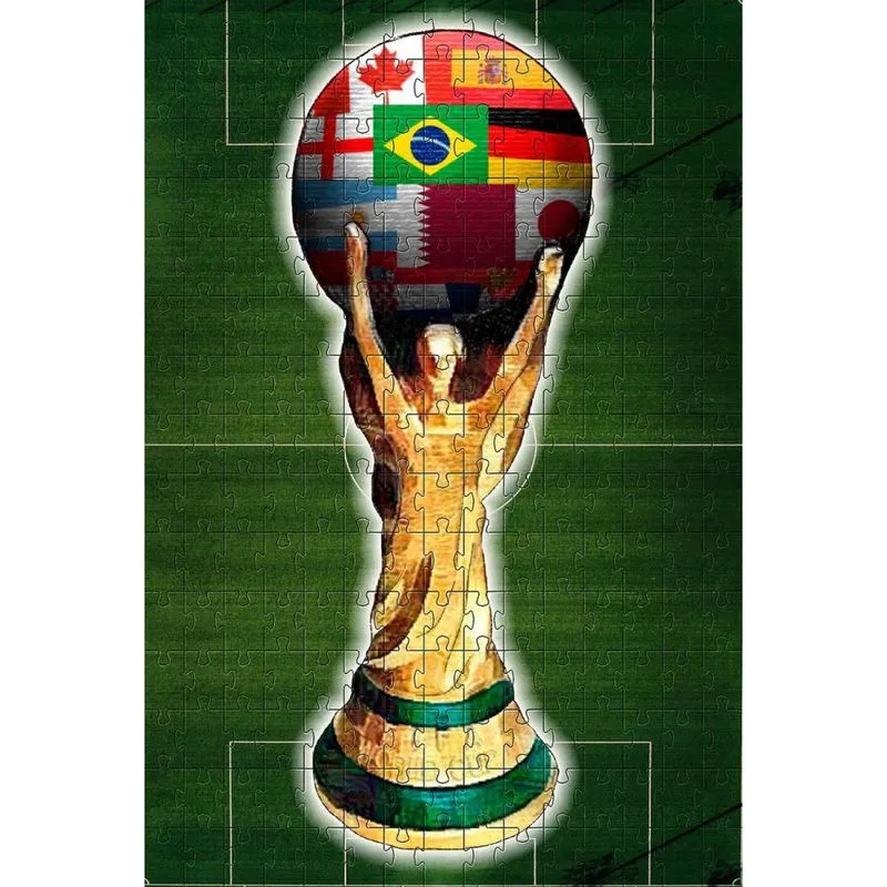 Quebra-Cabeça Taça Da Copa Do Mundode 300 Peças + Chaveiro