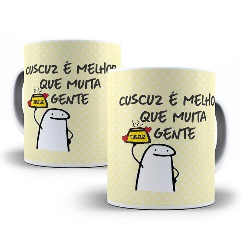 Kit Porta-copos Divertidos Flork 6 Peças + 6 Canecas Flork