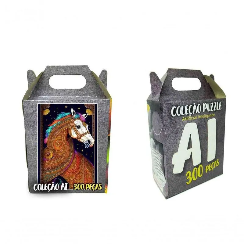 Quebra-cabeça Ia Magia Do Cavalo Colorido 300 Peças