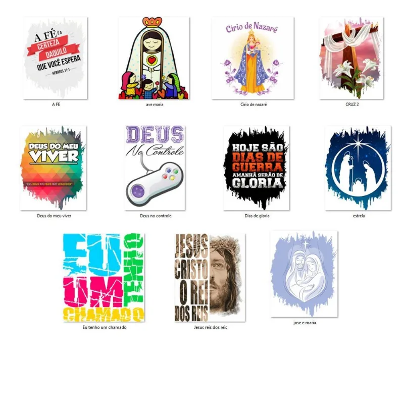 Impressão Folhas Sublimáticas A4 - Artes Religiosas Camisas