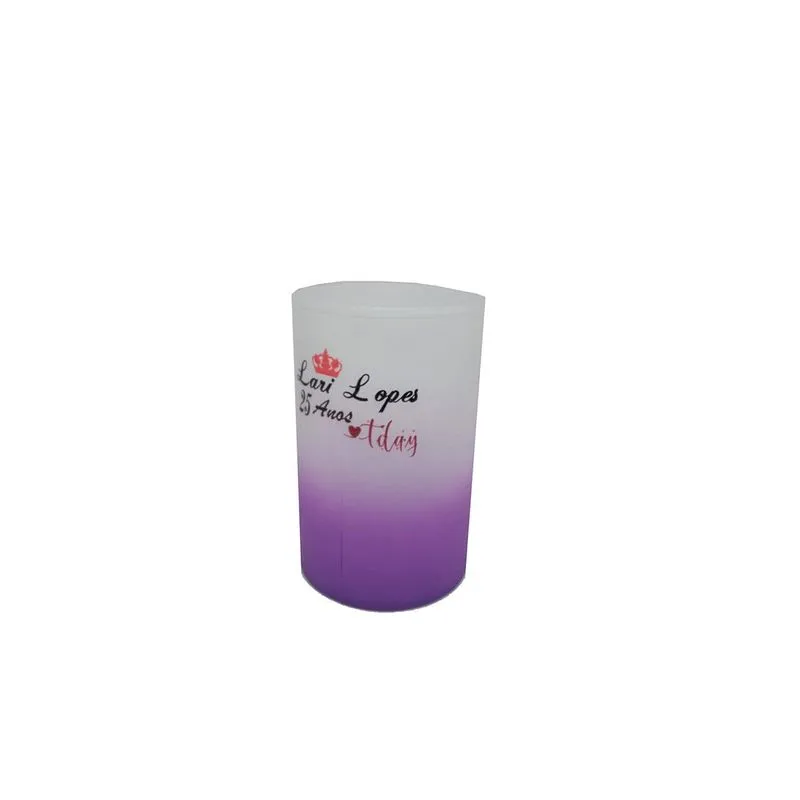 10caneca Acrilica Jateada Personalizada Roxa 500 Ml