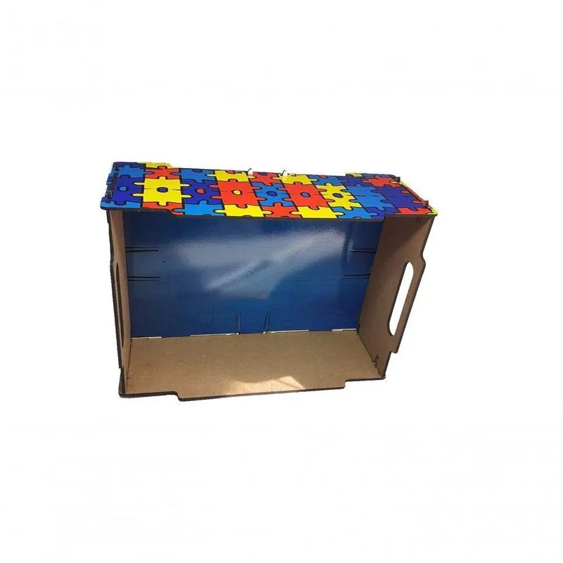 2 Caixas Empilháveis Organizadoras De Brinquedos Para Autistas